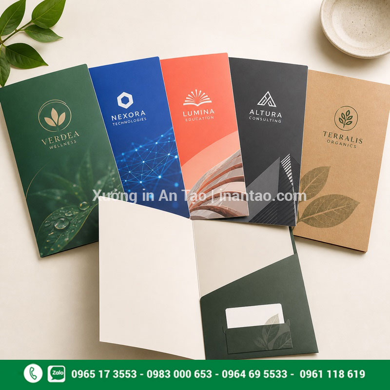 Dịch vụ in folder số lượng ít In folder số lượng ít với nhiều mẫu thiết kế hoàn chỉnh