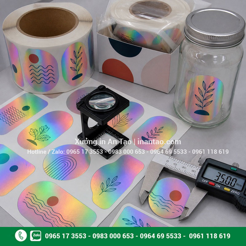 Kiểm tra tem 7 màu thành phẩm Kiểm tra chất lượng decal tem 7 màu sau khi in