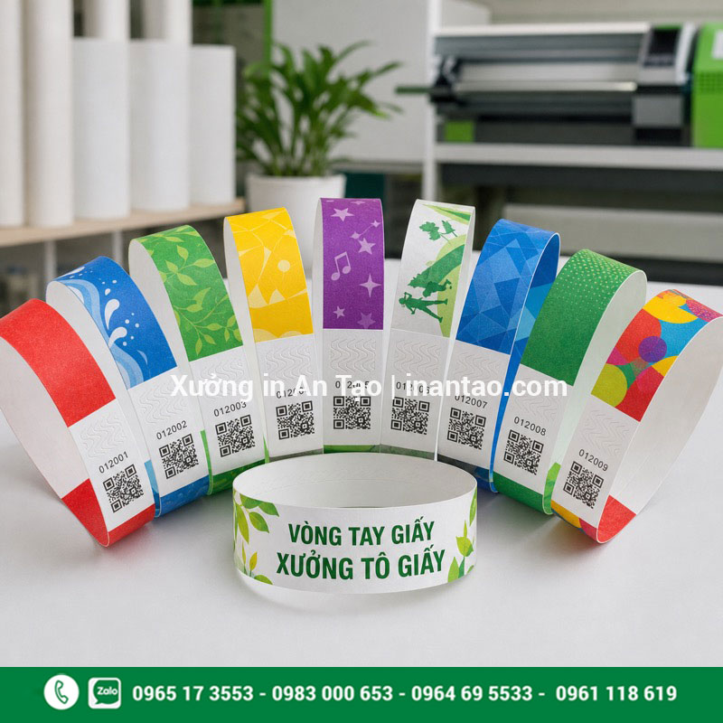 Vòng tay giấy in theo yêu cầu Vòng tay giấy in màu theo yêu cầu tại xuongtogiay.com