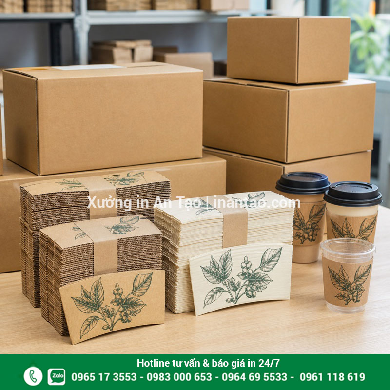 Đóng gói bao ly giấy thành phẩm để giao khách Đóng gói cover chống nóng đã in hoàn chỉnh tại xưởng